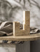 Yellow Travertine Candle Holder - Simprolos
