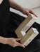 Yellow Travertine Candle Holder - Simprolos