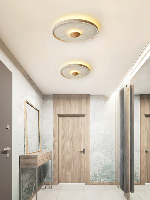 Yellow Travertine Ceiling Light for Modern Spaces - Simprolos