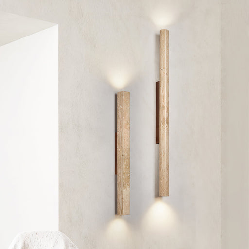 Yellow Travertine Wall Light for Elegant Interiors - Simprolos