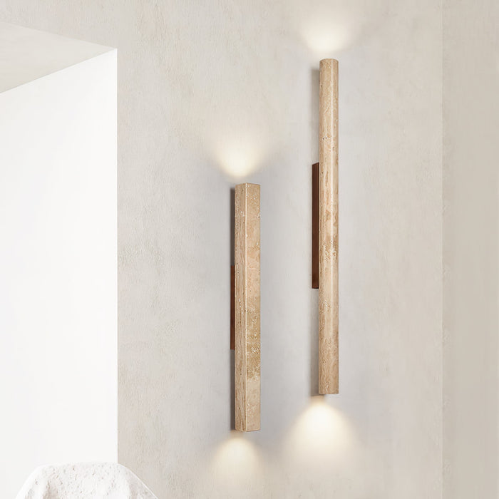 Yellow Travertine Wall Light for Elegant Interiors - Simprolos